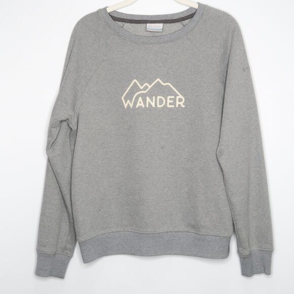 Columbia Womens Sweater Size‎ Small Gray Wander Mountains Outdoors Hiking - Picture 1 of 7